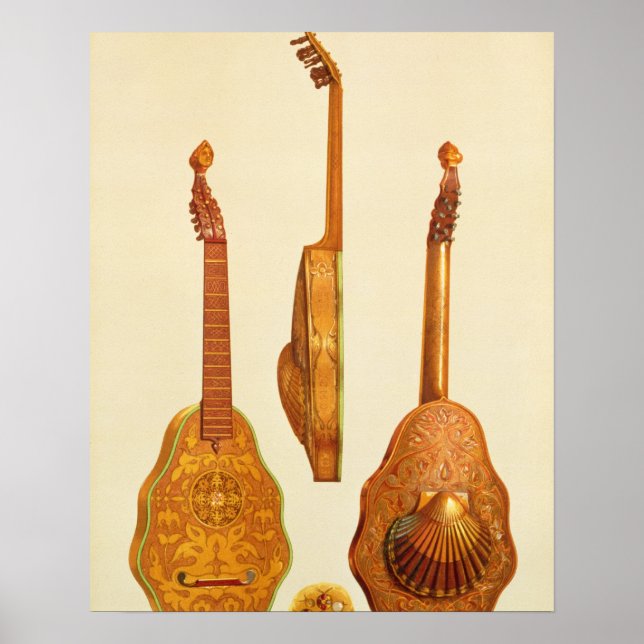 Póster Rainha Elizabeth I lute por John Rosa, 1580, de 'M (Frente)