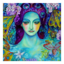 Rainha Fada Encantada com Borboletas