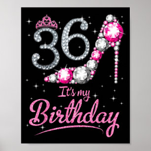 Poster Rainha faz 36 anos feliz para a mamãe