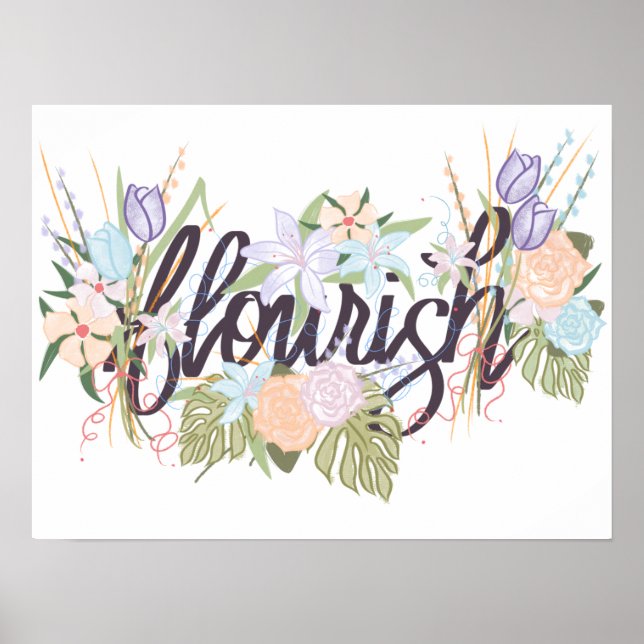 Poster Rainha Floral Vibes (Frente)