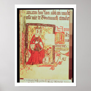 Poster Rainha fol.7 Matilda de Nero D VIII do algodão qu