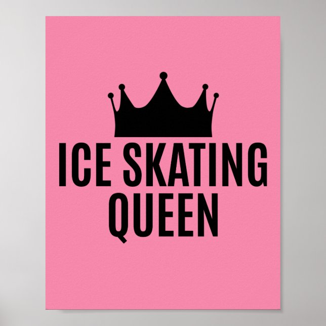 Poster Rainha Ice de Patinação - Patinação no Gelo (Frente)