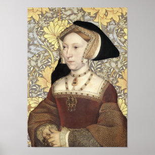 Poster Rainha Jane Seymour do retrato de Inglaterra