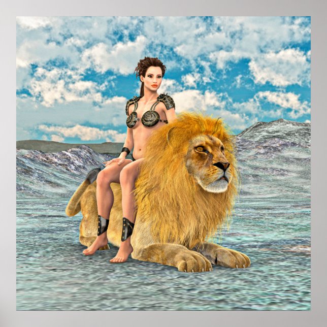Poster Rainha Leoa Fantasia (Frente)