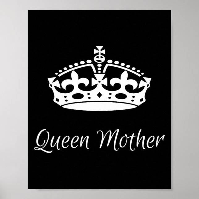 Poster Rainha mãe dia das mães mamãe avó  (Frente)