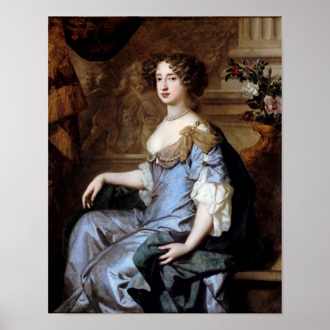 Poster Rainha Mary II por Sir Peter Lely (Frente)