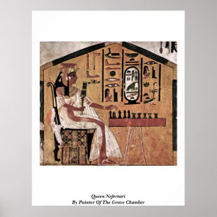 Poster Rainha Nefertari pelo pintor da câmara grave