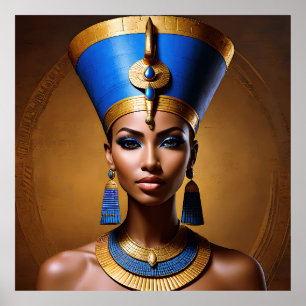Poster "Rainha Nefertiti" Linda Rainha Africana