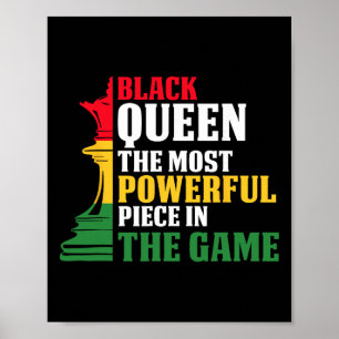 Poster Rainha Negra A Peça Mais Poderosa No Jogo Eu