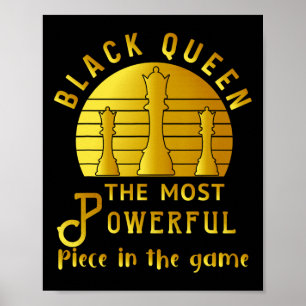 Poster Rainha Negra A Peça Mais Poderosa No Jogo Mulheres