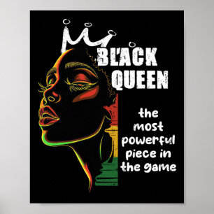 Poster Rainha Negra Mais Poderosa História Negra do Xadre