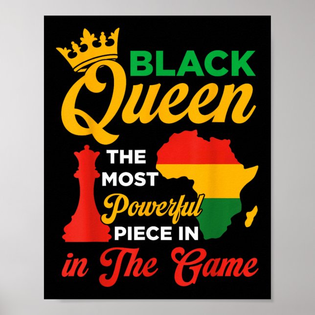 Poster Rainha Negra Peça Poderosa No Jogo Junet (Frente)