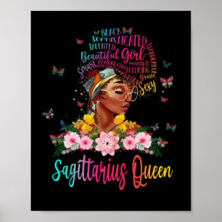 Poster Rainha Negra Sagitariana Persistente Bonita
