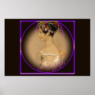 Póster Rainha nova Victoria prendido