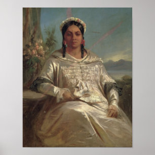 Poster Rainha Pomare IV de Tahiti