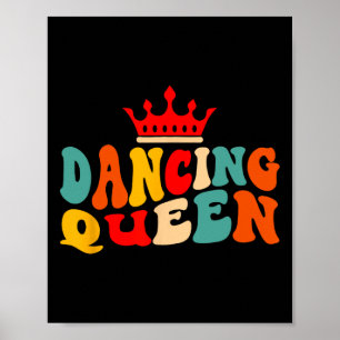 Poster Rainha Retro 70 Dançante Disco Pensava que o Lover