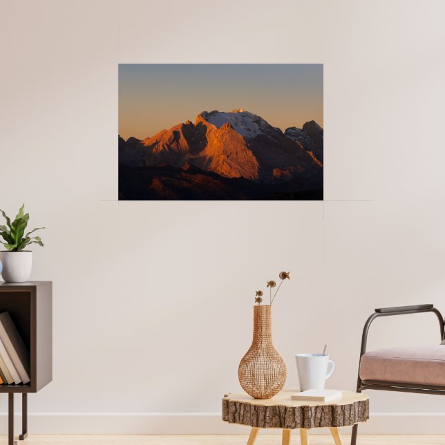 Poster Rainha Sunrise dos Dolomitas Marmolada (Sala de Estar 3)