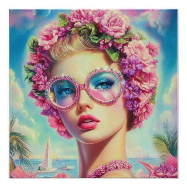 Póster Rainha Tropical Glamor (Frente)