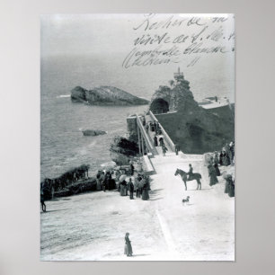 Poster Rainha Victoria na costa francesa