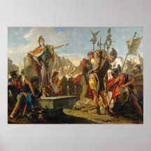 Rainha Zenóbia - Giovanni Tiepolo Cartaz de Arte F