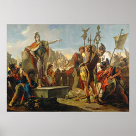 Poster Rainha Zenóbia - Giovanni Tiepolo Cartaz de Arte F