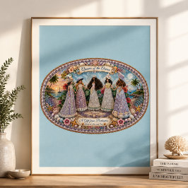 Poster Rainhas da Alma do Oceano Arte inspirada no oceano