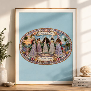 Poster Rainhas da Alma do Oceano Arte inspirada no oceano
