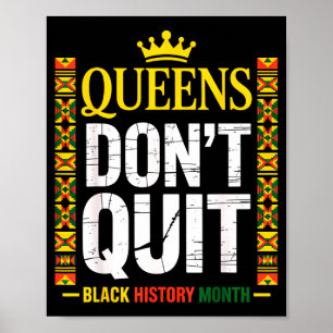 Poster Rainhas História Negra das Rainhas Orgulho Kente P