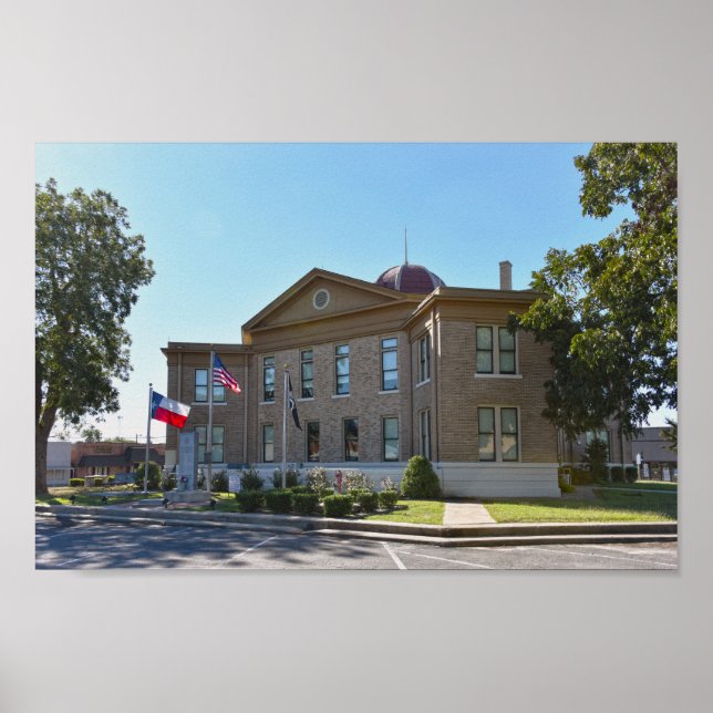 Poster Rains County, Texas, Courthouse (Frente)