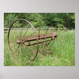 Póster Raio de feno antigo 2