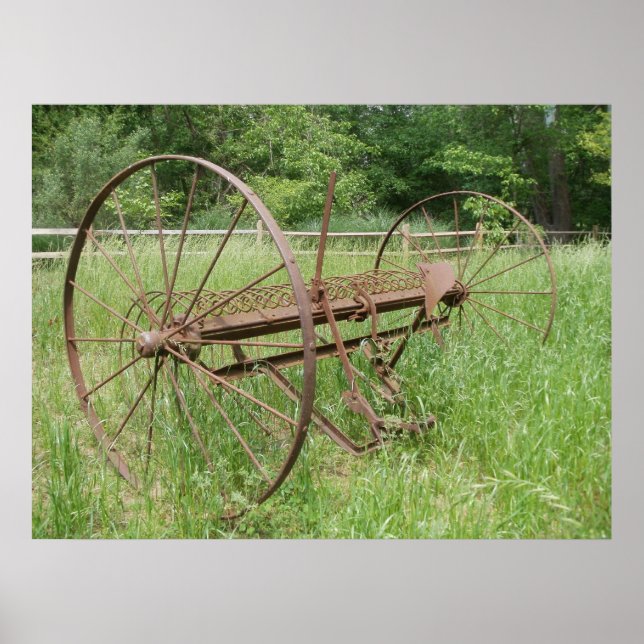 Póster Raio de feno antigo 2 (Frente)