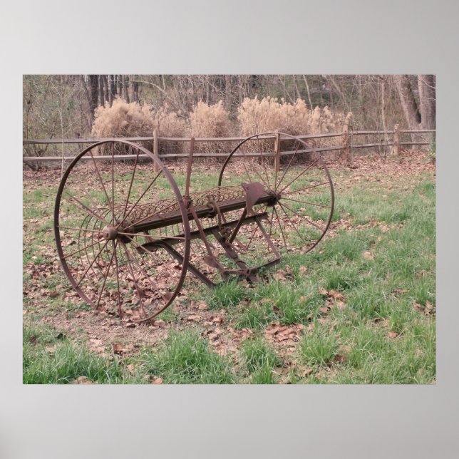 Poster Raio de feno antigo 3 (Frente)