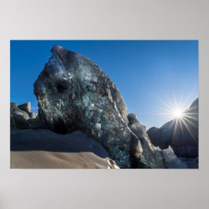 Poster Raio de sol e gelo, Islândia
