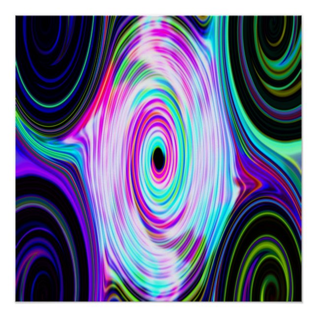 Póster Raios Cósmicos Azuis 5 Poster Perfeito (Frente)