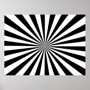Póster Raios Pretos e Brancos