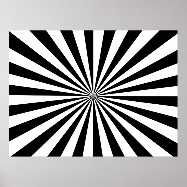 Póster Raios Pretos e Brancos (Frente)