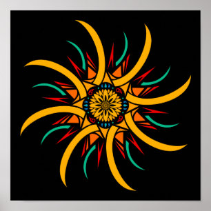 Poster raios solares