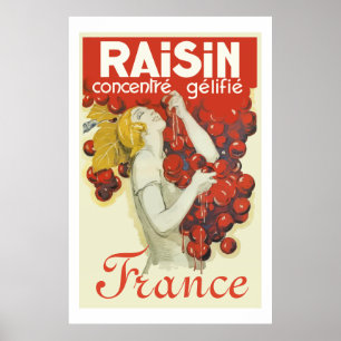 Póster Raisin (Vintage french ad)