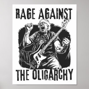 Poster Raiva Contra Oligarchy Bernie Sanders Luta Contra 