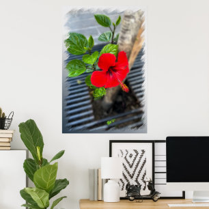 Poster Raiz de árvore de hibisco