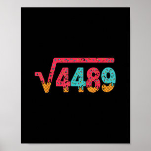 Poster Raiz Quadrada 4489 Gíria Professor de Matemática S