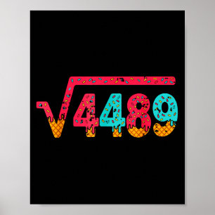 Poster Raiz Quadrada 4489 Gíria Professor de Matemática S