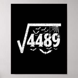 Poster Raiz Quadrada 4489 Meme Divertido de Halloween 67