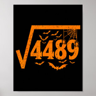 Poster Raiz Quadrada 4489 Meme Divertido de Halloween 67