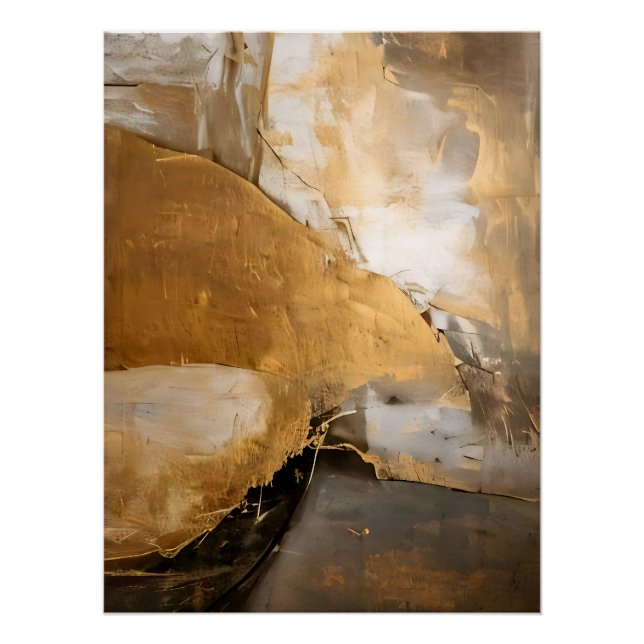 Póster Raízes Abstratas Rústicas (Frente)