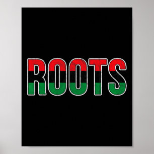 Poster Raízes Afro-americanas - Bandeira da União Pan-Afr