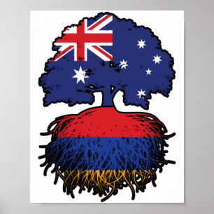 Poster Raízes da Árvore Australiana Armênia