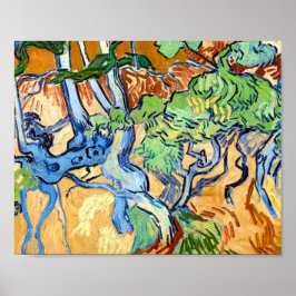 Poster Raízes de Árvore (1890) Vincent Van Gogh Arte botâ