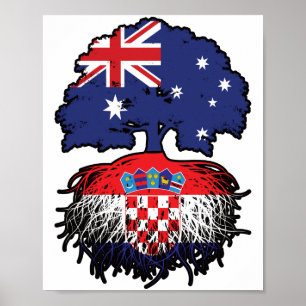 Poster Raízes de Árvore Australiana da Croácia