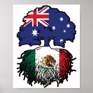 Poster Raízes de Árvore Austraustralianas mexicanas